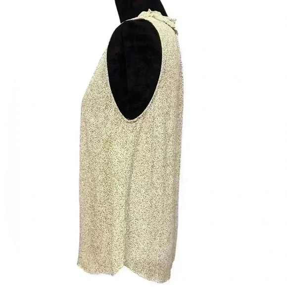 TALBOTS PEBBLED DOT RUFFLE SHELL - Picture 6 of 13